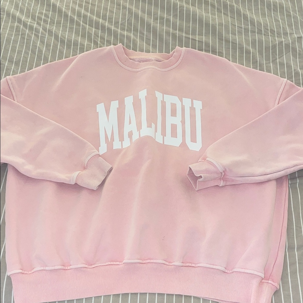 Malibu Women's Pink Crew Neck Sweater